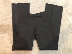 The Limited 2 Long Dark Brown Exact Stretch Skinny Straight Flare Dress Pants - Picture 1 of 4