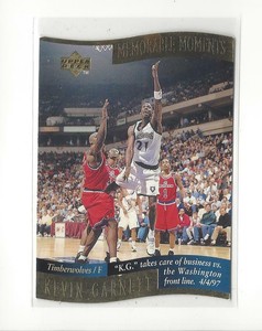 1997-98 Collector's Choice Memorable Moments #5 Kevin Garnett T-Wolves