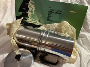 Olla abatible vintage nueva de café napolitano cuccuma con caja #12 Caffetteria Napoletana - Imagen 1 de 14