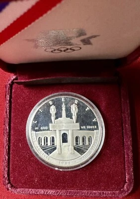 1984 Los Angeles Olympics Commemorative $1 Dollar - .900 SILVER - XXIII Olympiad - Image 1 of 4