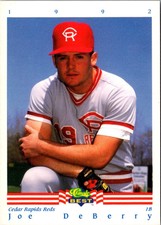 1992 Classic Best Joe DeBerry #46 Cedar Rapids Reds Baseball Card