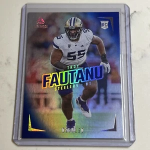 2024 Luminance Troy Fautanu RC Blue /150 SP #116 Steelers Prizm Holo Foil Rookie - Picture 1 of 3