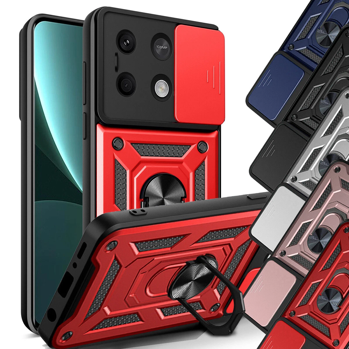 Handyhülle Für Motorola Moto G9 Plus Mit 360° Magnetring – Stoßfest, Mit Ständerfunktion, Farbe: Armeegrün