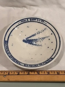 1997 Great Comet Hale Bopp Summavil Gateway to Meffid art pottery bowl 9/10 - Picture 1 of 3