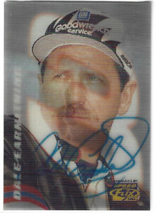 1996 Pinnacle Dale Earnhardt Sr Hand Signed Autograph Card