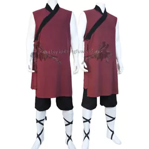 Tuta estiva kung fu shaolin monaco wudang taoista uniforme tai chi 10 colori cotone - Foto 1 di 7