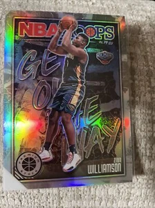 2019-20 NBA Hoops Premium Stock  Zion Williamson Get out the Way Silver Prizm RC - Picture 1 of 2