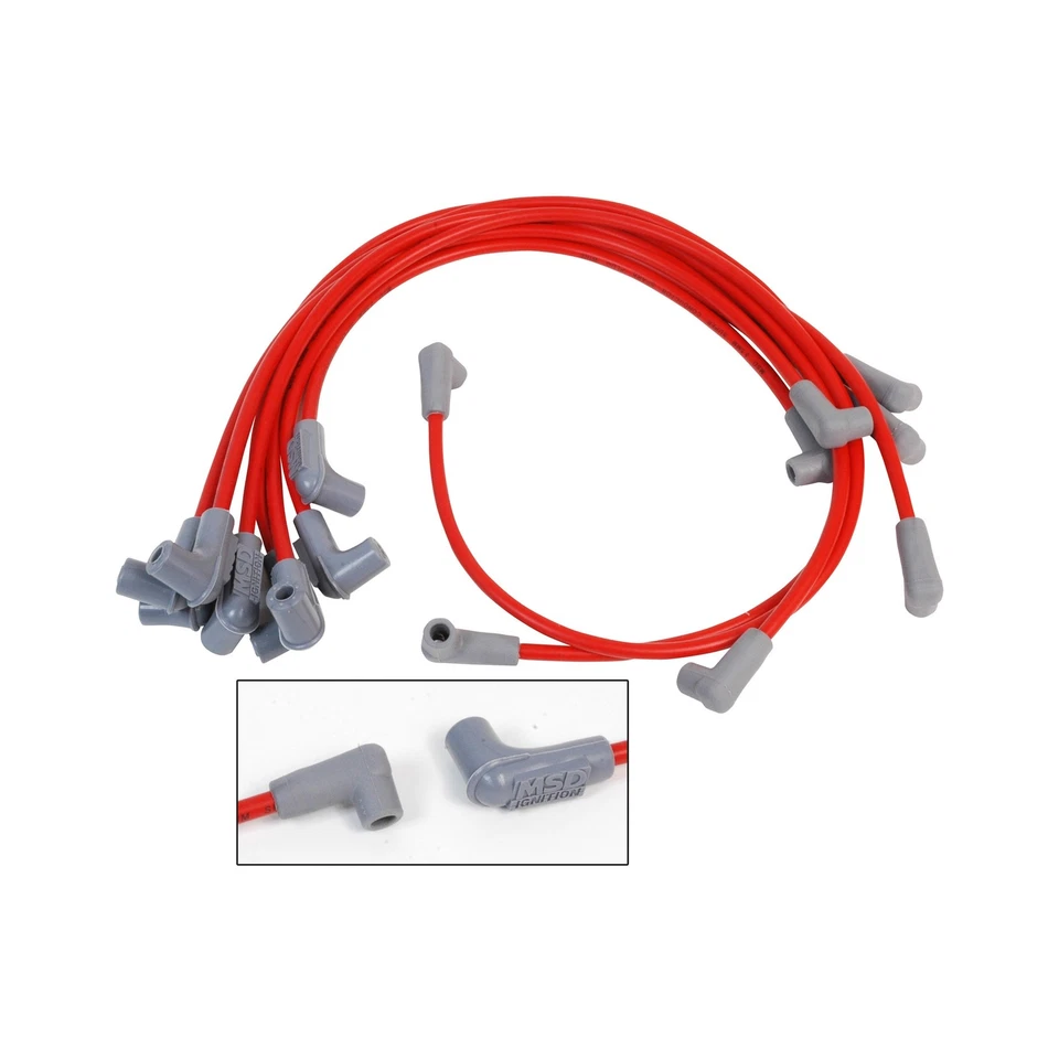 Juego de cables de bujía súper conductor Chevy 30479 SB para usar con tapa de cangrejo pn 8541 Foto 1 de 1