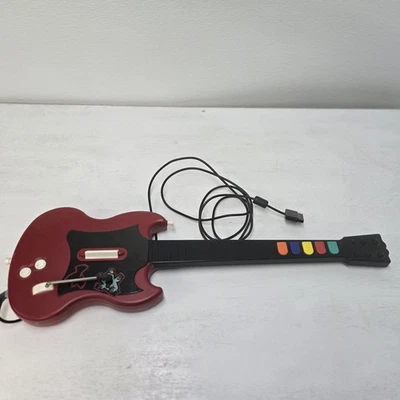 Guitar Hero Gibson SG Rojo Octano Controlador con Cable Playstation 2 PS2 Sin Probar  Foto 1 de 4
