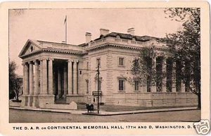 Postal Washington DC D.A.R. Memorial Hall principios de 1900 - Imagen 1 de 2