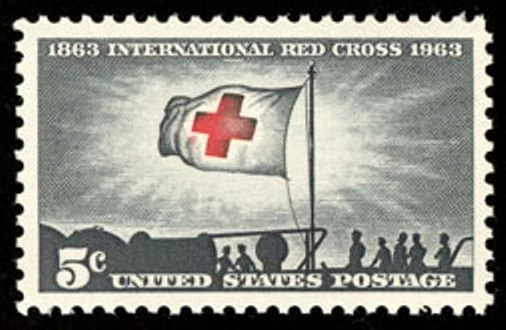 1963 5c International Red Cross, 100th Anniversary Scott 1239 Mint F/VF NH - Image 1 of 1