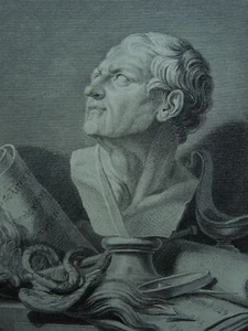 Estampe Gravure Ancienne.   Démosthène.   Orateur Grec     - Imagen 1 de 2