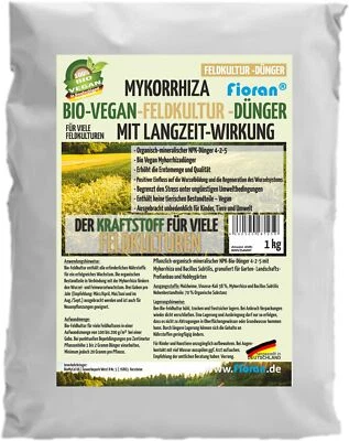 Fioran® Bio Feldkulturdünger Mykorrhiza Vegan Langzeitwirkung 1 5 15Kg DE Herste - Bild 1 von 3