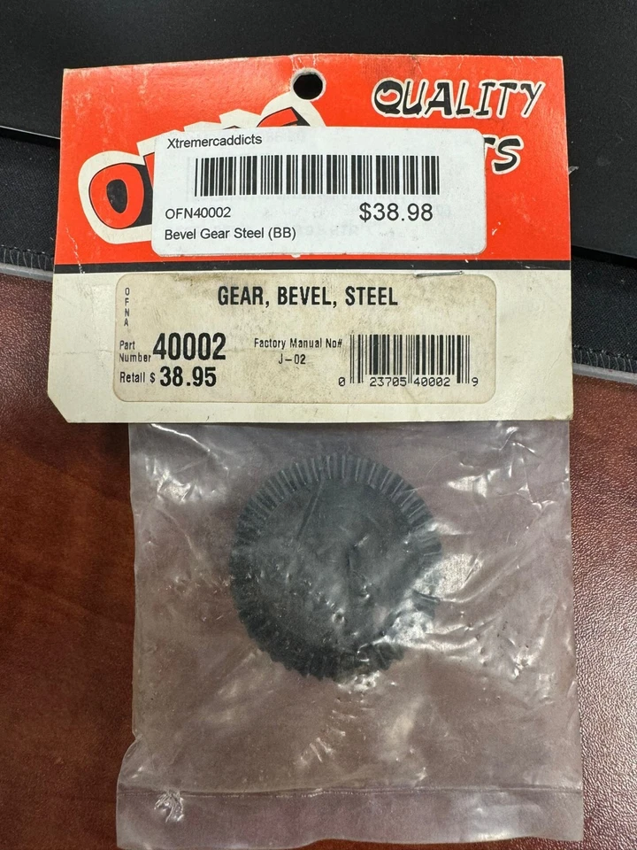 OFNA RACING 40002 (J-02) = ENGRANAJE CÓNICO DE ACERO (NUEVO) Foto 1 de 1