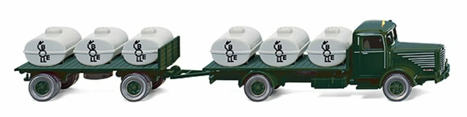 Wiking 085602 - 1/87 Behelfstankzug (Büssing 8000) " Bolle " - Neuf - Photo 1/1