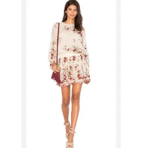 Zimmerman dress size 0 Sakura mini long sleeve embroidered open back long sleeve - Picture 1 of 17