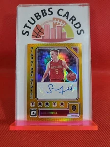 2023-24 Donruss Optic Sam Merrill Signature Series ORO Prizm 08/10 - Cavs - Foto 1 di 2