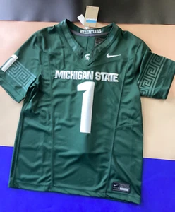 NWT Nike Michigan State Spartans Green Dri-FIT Football Jersey XLARGE CQ7356-330 - Picture 1 of 7