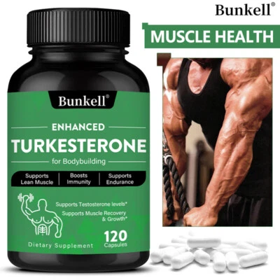 BUNKELL Turkestérone 1000 mg pour soutenir la testostérone - Croissance musculaire