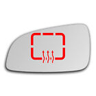 Left driver's side mirror glass heated for Opel Astra H 2004 - 2009