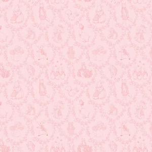 Toilette Riley Blake Peter Rabbit & Friends rosa ~ tessuto bambino C15863 - Foto 1 di 2