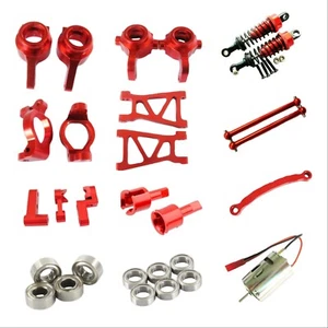 For HIMOTO 1/18 E18XB E18XBL E18DB E18DBL/MT/OR/ORL Aluminum Upgrade Rc Part Red - Picture 1 of 26