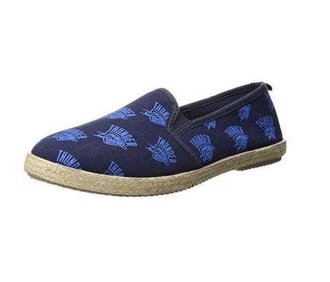 FOCO Women's NBA Oklahoma City Thunder Espadrille Canvas Shoe Cover
