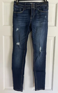 MUDD Girls Skinny Jeans Medium Wash Skinny Stretch Size 14 - Picture 1 of 3