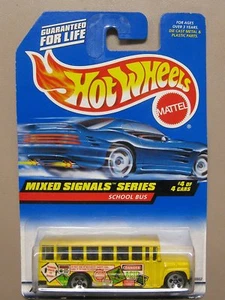 NIP Mattel Hot Wheels School Bus - Mixed Signals Series #736 (#4/4) - Picture 1 of 6