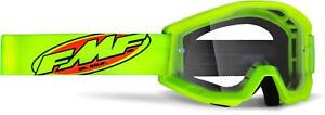 FMF by 100% PowerCore Youth Core BMX Motocross Goggles Yellow Clear RRP £35