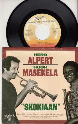 HERB ALPERT and HUGH MASEKELA - SKOKIAAN - ORIGINAL 45 WPS - GREAT SHAPE Foto 1 de 2