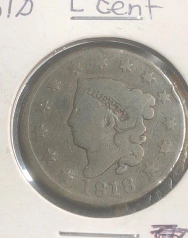 1818 Large Cent  Penny Coronet Cover