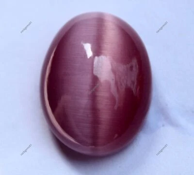 64 Cts Natural Light Pink Cats Eye Cabochon Shape Excellent Gemstone - Image 1 of 4