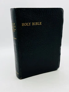 Cambridge Cameo Holy Bible KJV Antique French Morocco Leather 74XRL Thumb Index - Picture 1 of 14
