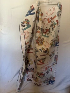 Vintage 90’s Chatham Disney Alphabet Twin Blanket  Mickey Mouse Goofy - Picture 1 of 3