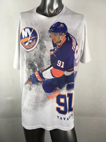 Kewl-Dry New York Islanders 91 John Tavares Graphic Shirt NHL Size XL HTF Rare Cover