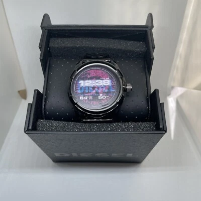 DIESEL ON FADELIGHT 44MM SMART WATCH With tag Case Black - Image 1 of 4