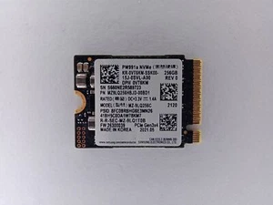 Samsung PM991 MZ-9LQ256C 256GB 2230 M.2 NVMe Solid State Drive SSD - Afbeelding 1 van 2