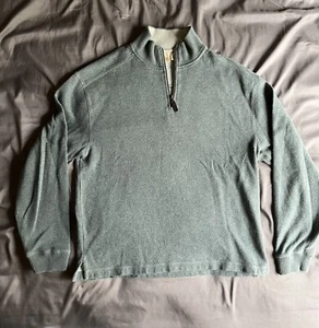 JOSEPH. A. BANK 100% Cotton 1/4 Zip Pullover Sweater Sweatshirt Men's Medium - Picture 1 of 3