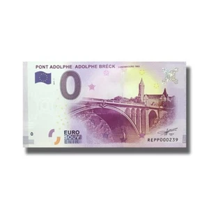 Euro Souvenir Luxemburgo 2017-1 REPP Pont Adolphe Adolphe Breck billete de banco - Imagen 1 de 1
