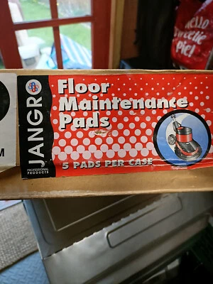 Box Of 5 Black 17 inch  Floor Maintenance Pads for Rotary Scrub Machine  - Image 1 of 3