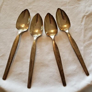 VTG Grapefruit Spoons WM Rogers MFG Co Silver Plate Victorian Era Table Scapes - Picture 1 of 7