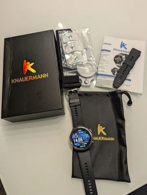 Knauermann PRO 3 (2025) Schwarz - Gesundheitsuhr Smartwatch - Bild 1 von 2