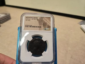 Genuine NGC Certified Ancient Byzantine Empire Coin 527-565 AD  Justinian Follis - Picture 1 of 4