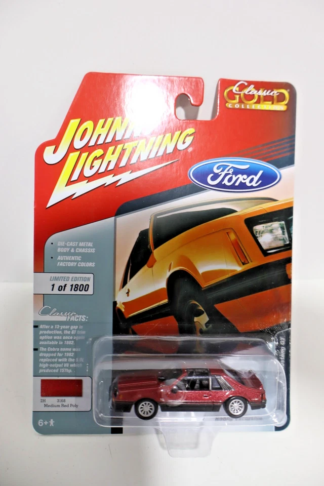 JOHNNY Lightning 2017 经典黄金 1982 福特 MUSTANG GT 1,800 限定 — 第 1/1 张图片