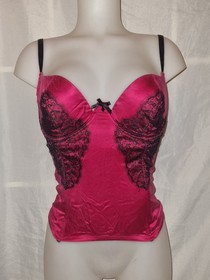 💝 Gorgeous red ANN SUMMERS Underwired boned corset basque top size 36DD