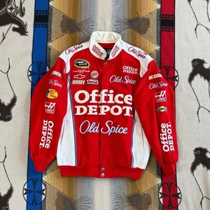 Vintage 90s Nascar Chase Authentics Office Depot Jacket Size Medium Embroidered - Picture 1 of 11