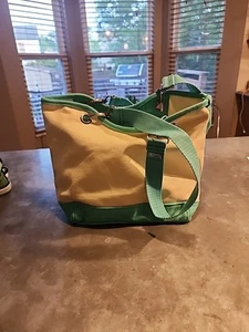 Canvas Crew by Thity-one Tasche Handtasche Beuteltasche türkis & weiß 12" x 9" x 41/2" - neu - Bild 1 von 8