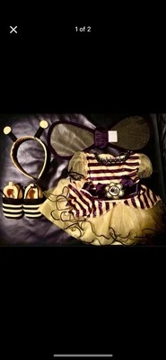 Disfraz de abejorro infantil con zapatos. 0-3 meses Foto 1 de 4