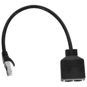  Network Adapter Cable High Speed Ethernet Splitter Phone and Computer - Afbeelding 1 van 12